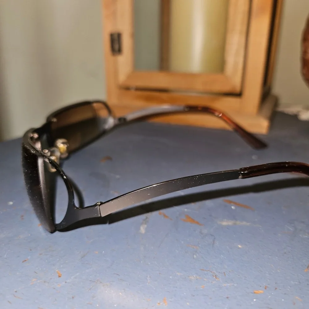 PAMIX Y2K Sunglasses Grey Frame Gradient Brown Lens B0BFNNDRKS New In Box‎